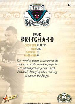 2008 NRL Centenary #171 Frank Pritchard Back